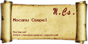 Mocanu Csepel névjegykártya